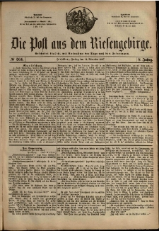 Die Post aus dem Riesengebirge, 1887, nr 264