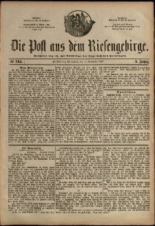 Die Post aus dem Riesengebirge, 1887, nr 265