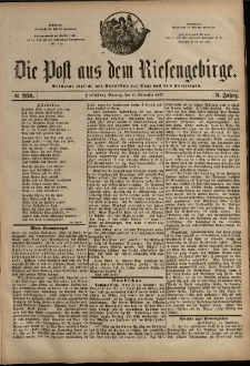 Die Post aus dem Riesengebirge, 1887, nr 266