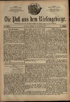 Die Post aus dem Riesengebirge, 1887, nr 268