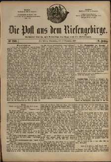 Die Post aus dem Riesengebirge, 1887, nr 269