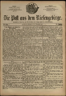 Die Post aus dem Riesengebirge, 1887, nr 274