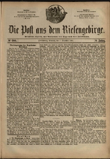 Die Post aus dem Riesengebirge, 1887, nr 286