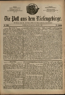 Die Post aus dem Riesengebirge, 1887, nr 288