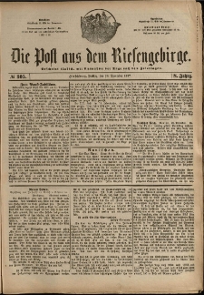 Die Post aus dem Riesengebirge, 1887, nr 305