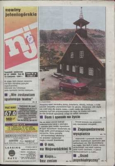 Nowiny Jeleniog&oacute;rskie : tygodnik społeczny, R. 38, 1996, nr 47 (2006)