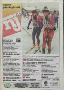 Nowiny Jeleniog&oacute;rskie : tygodnik społeczny, R. 40, 1997, nr 2 (2014)