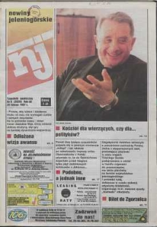 Nowiny Jeleniogórskie : tygodnik społeczny, R. 40, 1997, nr 8 (2020)