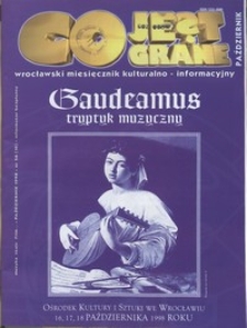 Co Jest Grane : wrocławski miesięcznik kulturalno-informacyjny, 1998, nr 10 (56)