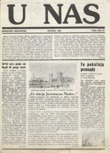 U Nas : miesięcznik jaworzyński, 1992, nr 1