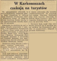 W Karkonoszach czekają na turystów