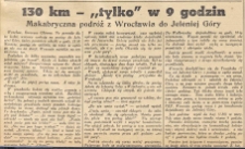 130 km - „tylko" w 9 godzin. Makabryczna podróż z Wrocławia do Jeleniej Góry