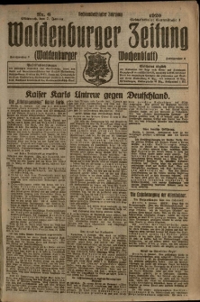 Waldenburger Zeitung, Jg. 66, 1920, nr 6
