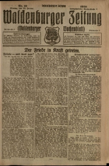 Waldenburger Zeitung, Jg. 66, 1920, nr 10