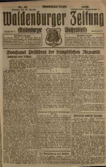 Waldenburger Zeitung, Jg. 66, 1920, nr 16