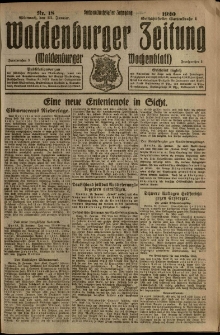 Waldenburger Zeitung, Jg. 66, 1920, nr 18