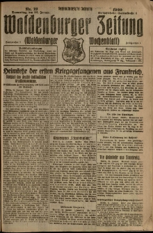 Waldenburger Zeitung, Jg. 66, 1920, nr 19