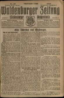 Waldenburger Zeitung, Jg. 66, 1920, nr 23