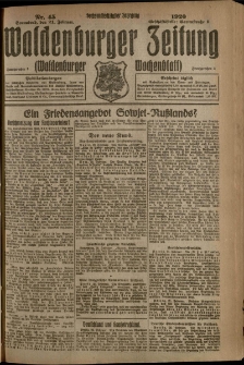 Waldenburger Zeitung, Jg. 66, 1920, nr 45