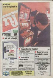 Nowiny Jeleniogórskie : tygodnik społeczny, R. 41, 1998, nr 47 (2110)