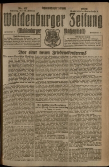 Waldenburger Zeitung, Jg. 66, 1920, nr 47