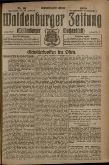 Waldenburger Zeitung, Jg. 66, 1920, nr 51