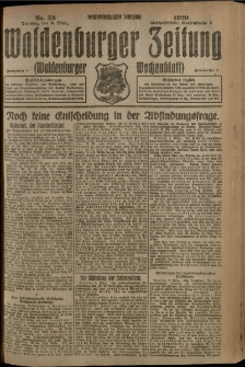 Waldenburger Zeitung, Jg. 66, 1920, nr 53