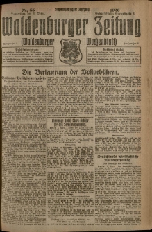 Waldenburger Zeitung, Jg. 66, 1920, nr 55