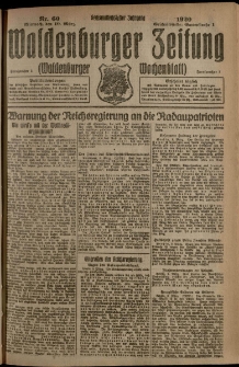 Waldenburger Zeitung, Jg. 66, 1920, nr 60