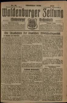 Waldenburger Zeitung, Jg. 66, 1920, nr 61