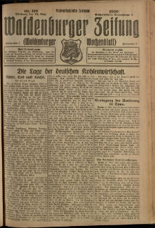Waldenburger Zeitung, Jg. 66, 1920, nr 110