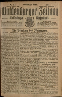 Waldenburger Zeitung, Jg. 66, 1920, nr 114