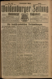 Waldenburger Zeitung, Jg. 66, 1920, nr 115