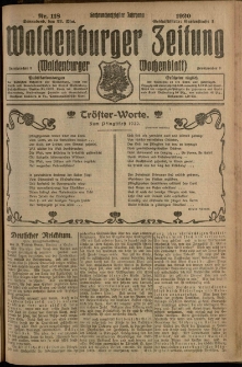 Waldenburger Zeitung, Jg. 66, 1920, nr 118