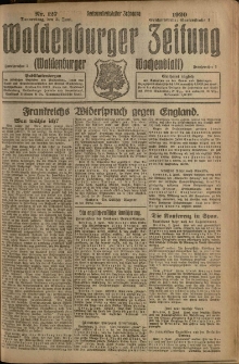 Waldenburger Zeitung, Jg. 66, 1920, nr 127