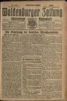 Waldenburger Zeitung, Jg. 66, 1920, nr 128