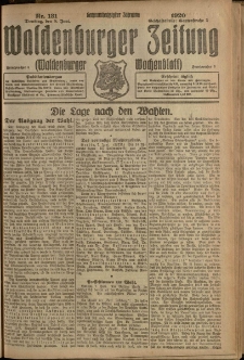 Waldenburger Zeitung, Jg. 66, 1920, nr 131