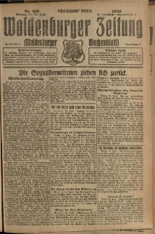 Waldenburger Zeitung, Jg. 66, 1920, nr 136