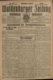 Waldenburger Zeitung, Jg. 66, 1920, nr 151