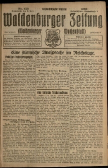 Waldenburger Zeitung, Jg. 66, 1920, nr 153