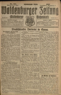 Waldenburger Zeitung, Jg. 66, 1920, nr 154