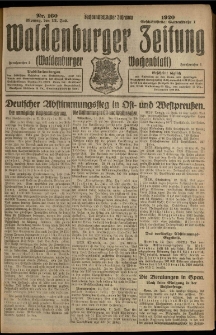 Waldenburger Zeitung, Jg. 66, 1920, nr 160