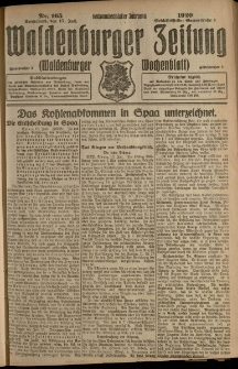 Waldenburger Zeitung, Jg. 66, 1920, nr 165