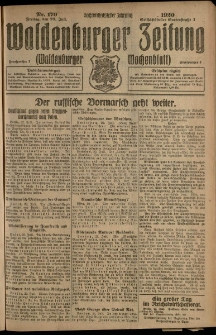 Waldenburger Zeitung, Jg. 66, 1920, nr 170