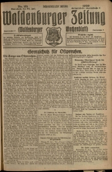 Waldenburger Zeitung, Jg. 66, 1920, nr 171