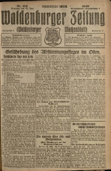 Waldenburger Zeitung, Jg. 66, 1920, nr 173