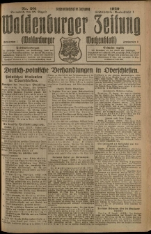 Waldenburger Zeitung, Jg. 66, 1920, nr 201