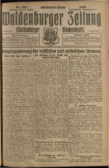 Waldenburger Zeitung, Jg. 66, 1920, nr 203