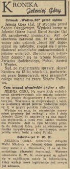 Kronika Jeleniej G&oacute;ry : Członek "Waffen.SS" przed sądem