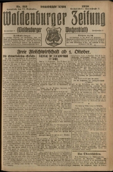Waldenburger Zeitung, Jg. 66, 1920, nr 213